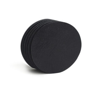 Black Bold - Rond Onderzetters Zwart