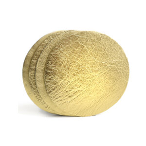 Gold d'Or - Rond Onderzetters Metallic Goud