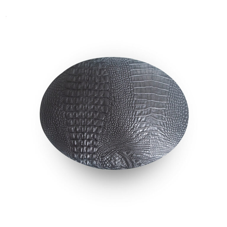 Croco Black Ovaal Placemats Croco Zwart (Set) Coaster Queen