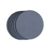 Blue Minnesota - Rond Onderzetters Leer Blauw