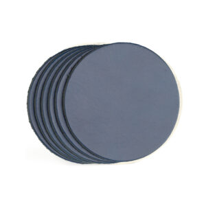Blue Minnesota - Rond Onderzetters Leer Blauw