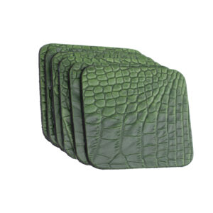 Croco Green - Vierkant Onderzetters Croco Green