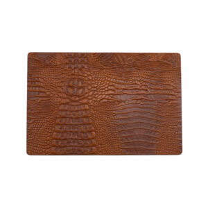 Croco Cognac - Rechthoek Placemats Croco Cognac (Set)