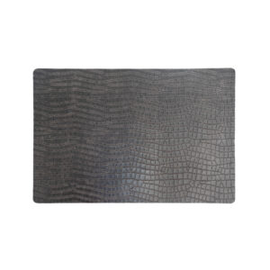 Snake Dark Grey - Rechthoek Placemats Slangen Print Antraciet (Set)