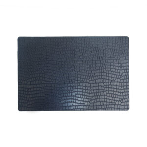 Snake Dark Navy - Rechthoek Placemats Slangen Print Blauw (Set)