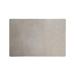 Snake Light Grey - Rechthoek Placemats Slangen Print Grijs (Set)