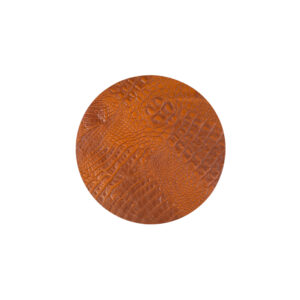 Croco Cognac - Rond Placemats Croco Cognac (Set)