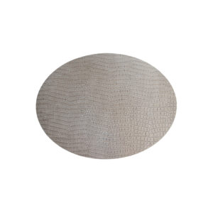 Snake Light Grey - Ovaal Placemats Slangen Print Grijs (Set)