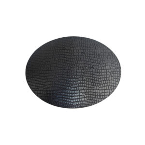 Snake Black - Ovaal Placemats Slangen Print Zwart (Set)