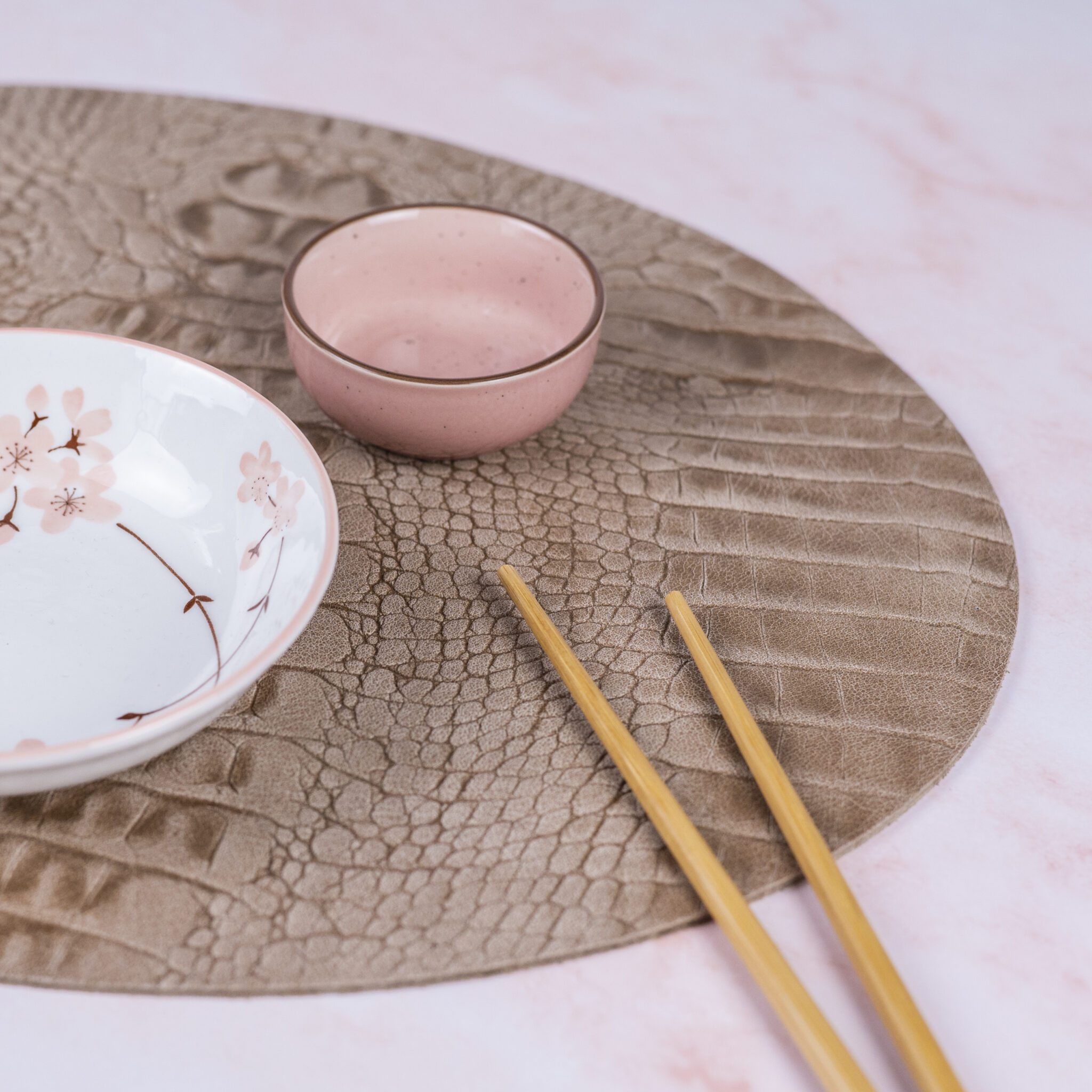 Ovale leren placemats Handgemaakt in eigen atelier Coaster Queen