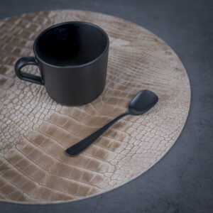 Croco Beige Nude - Rond Placemats Croco Beige Nude (Set)