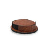 Onderzetterhouder +6 onderzetters Leer Croco Cognac Rond