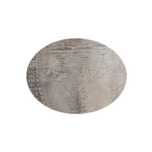 Croco Light Grey - Ovaal Placemats Croco Licht Grijs (Set)