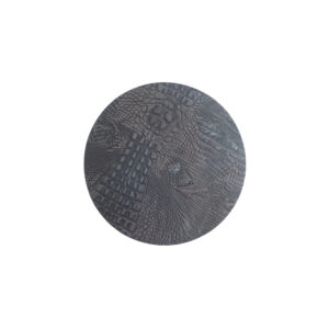 Croco Dark Grey - Rond Placemats Croco Antraciet (Set)