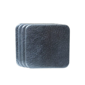 Mystic Blue - Vierkant Onderzetters Metallic Blauw