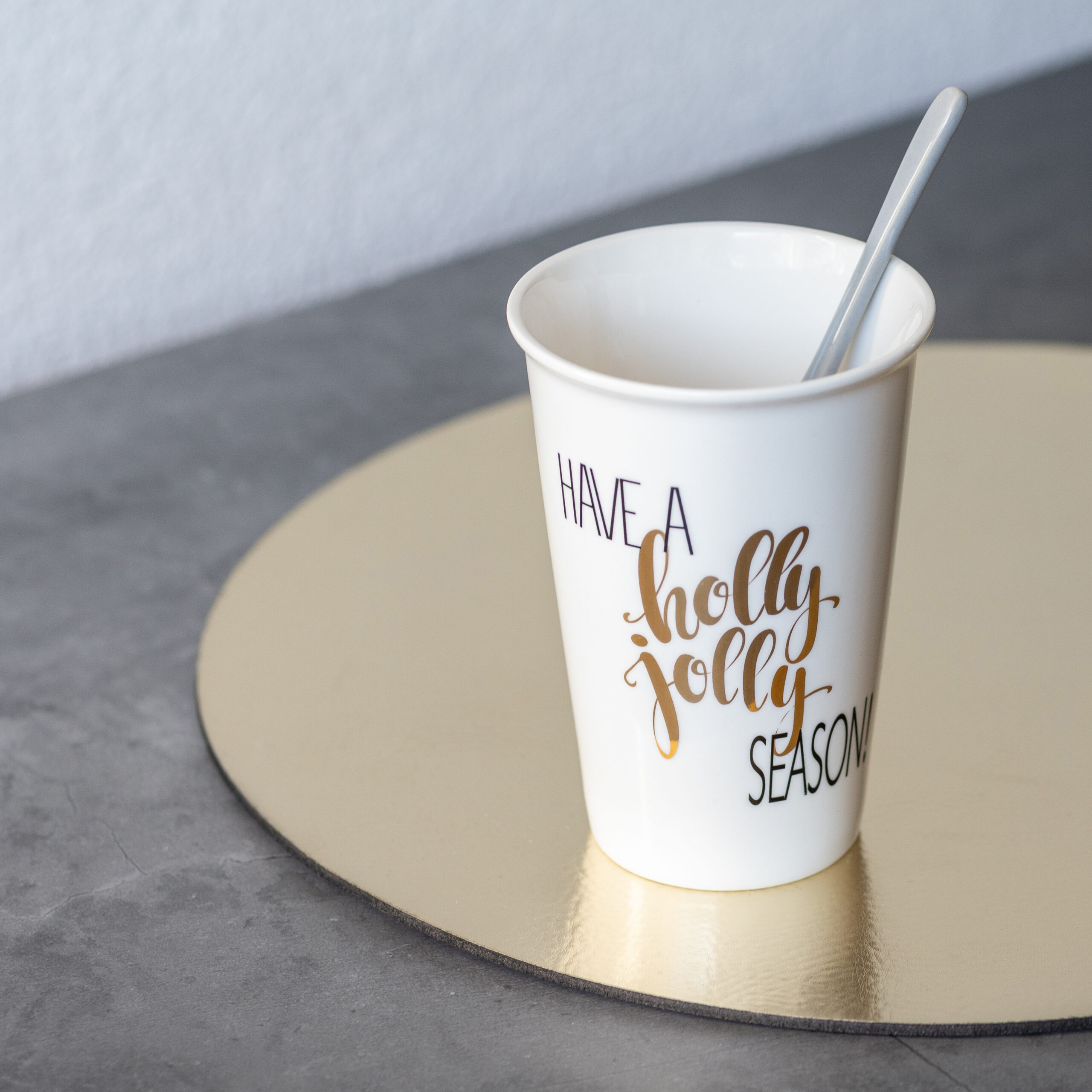 Gold d’Or – Rond Placemats Metallic Goud (Set)
