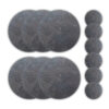 Placemats Croco Antraciet Rond