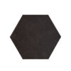 Espresso Brown Hexagon - Placemats Leer Espresso Zeshoek