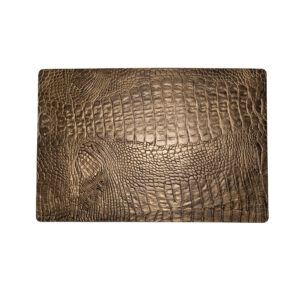 Croco Metallic Goud - Rechthoek Placemats Croco Goud (Set)