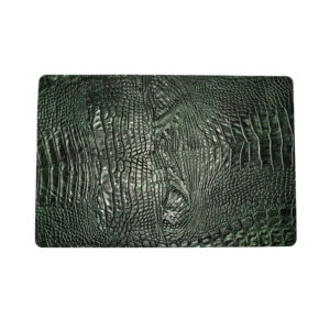 Croco Metallic Groen - Rechthoek Placemats Croco Groen (Set)