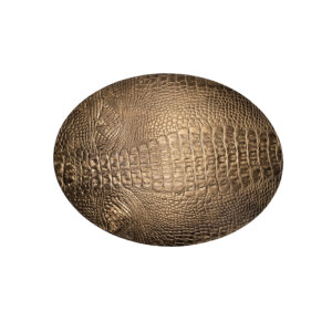 Croco Metallic Goud - Ovaal Placemats Croco Leer Goud Set
