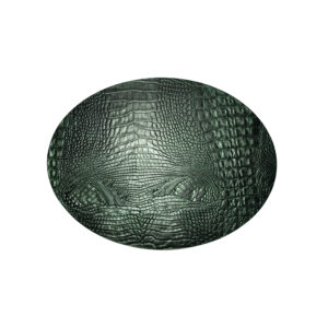 Croco Metallic Groen - Ovaal Placemats Croco Leer Groen
